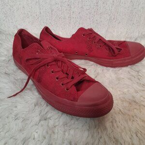 CONVERSE Chuck Taylor All Satr Ox Triple Red Camo Jacquard Low Top Men's Size 10
